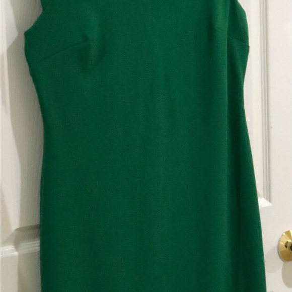 EnFocus Dress WM. Deep Green Stretchy Casual Classic#Puff Sleeves# Size 12. L. - Picture 13 of 15